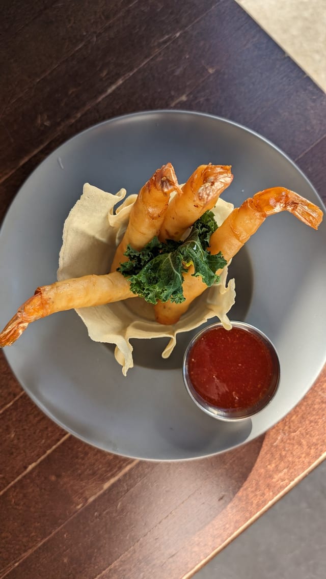 Crispy Shrimp Rolls.