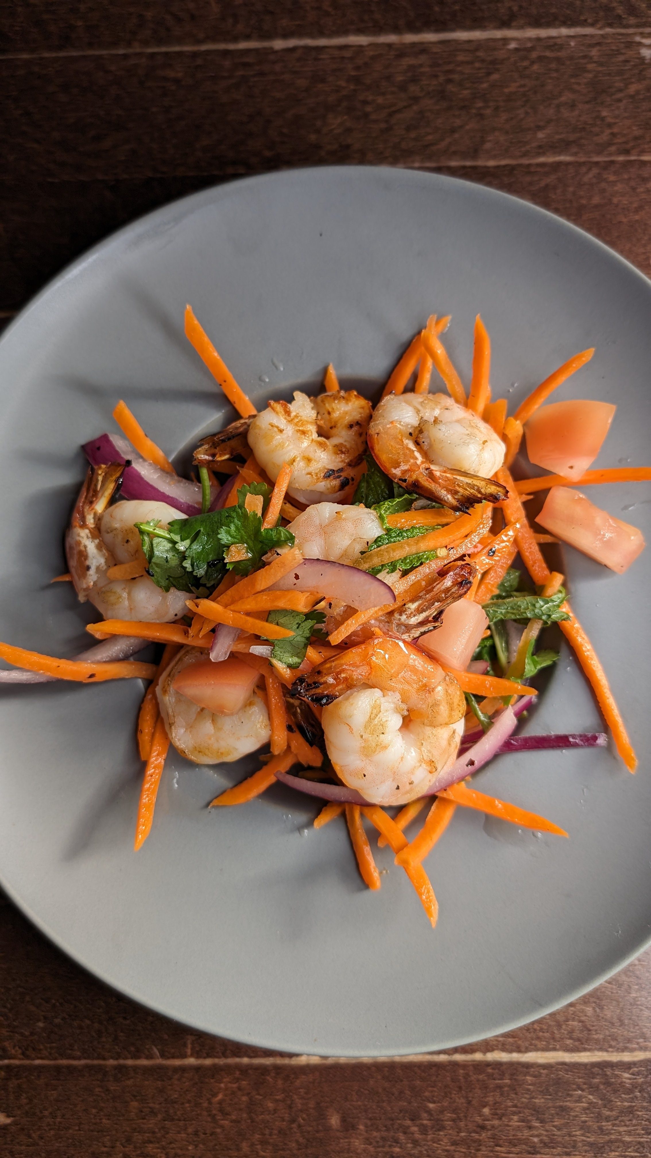 Nude Shrimp Salad.